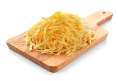 Rendelenmiş peynir ile ahşap tahta