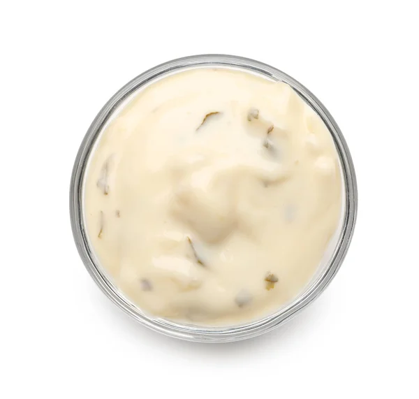 Tál ízletes majonéz — Stock Fotó