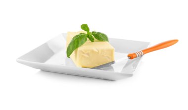 Tereyağı ve kürek ile plaka 