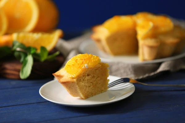 美味的柑橘蛋糕 — 图库照片