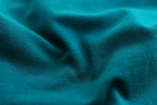 Groene katoenen doek textuur — Stockfoto