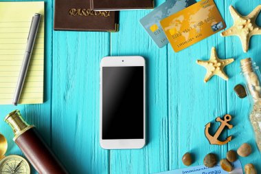 Akıllı telefon ve Aksesuar planlama seyahat 