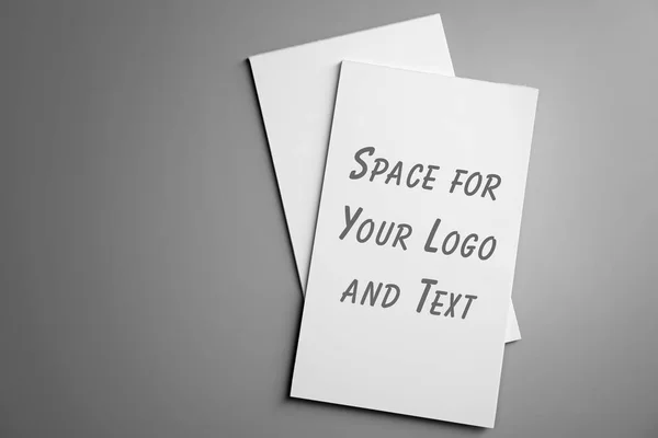 Blank notebooks with space for logo and text — Stock Photo, Image