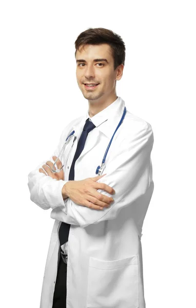 Yakışıklı genç bir doktor — Stok fotoğraf