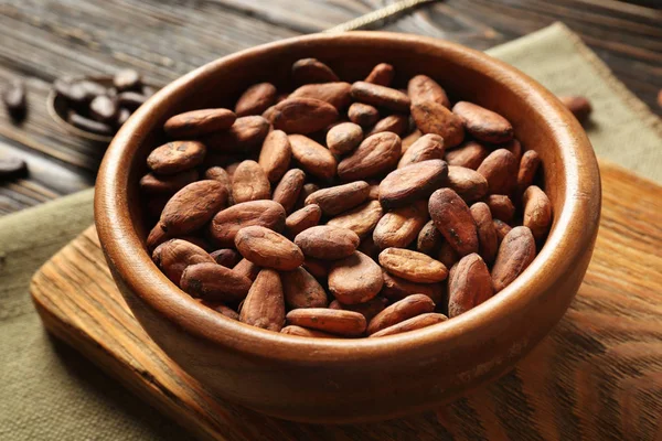 Aromatische stukjes cacaobonen — Stockfoto