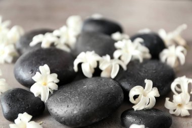 Spa taşlar ve sümbül 