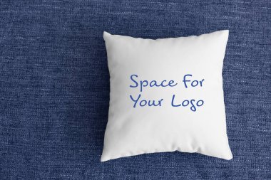 Logo için alanı boş yumuşak yastık