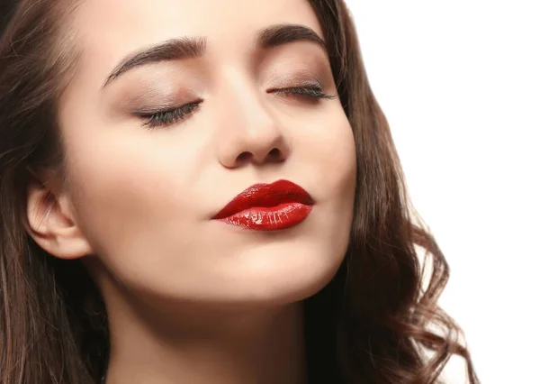 Retrato de mulher bonita — Fotografia de Stock