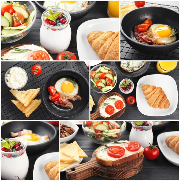 Collage of delicious food — Stock Photo, Image