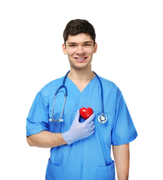 Bonito cardiologista jovem — Fotografia de Stock