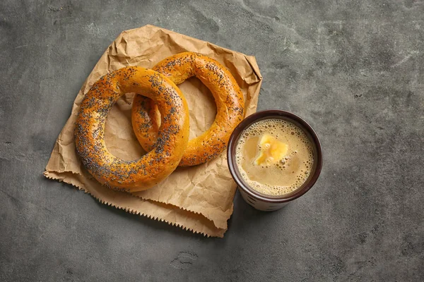 Tasty butter coffee — Stock Photo, Image