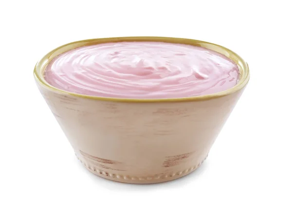 Skål med läckra yoghurt — Stockfoto