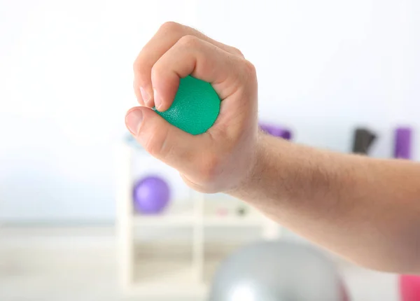Male hand with stress ball — Stock Photo, Image