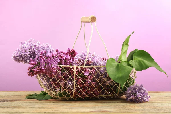 Beautiful bouquet of lilac flowers — Stock Photo, Image