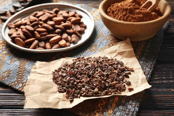 Grãos de cacau aromáticos — Fotografia de Stock