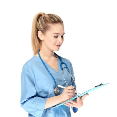 Genç sağlık görevlisi 