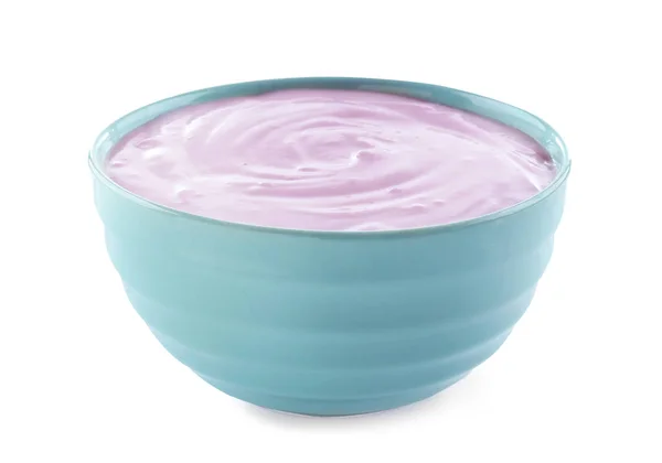 Tigela de iogurte saboroso — Fotografia de Stock