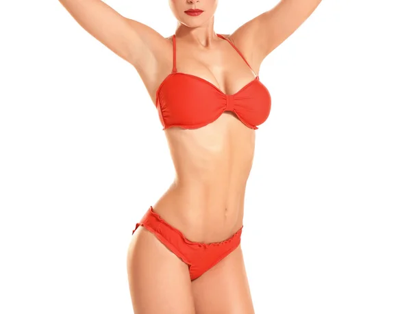 Gyönyörű fiatal nő bikiniben — Stock Fotó