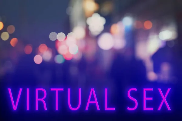 Text virtuální Sex — Stock fotografie