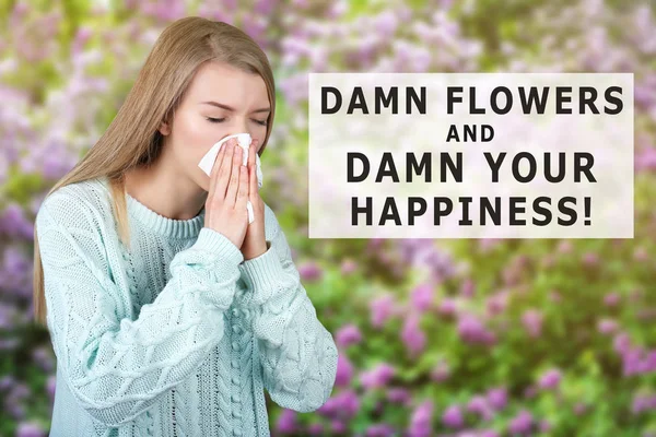 Fiatal Szövet Kültéri Pollen Allergia Fogalma — Stock Fotó