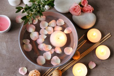 Güzel spa kompozisyonu