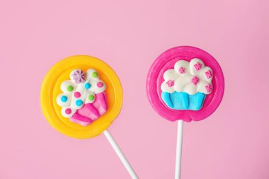 Lezzetli renkli lolipop