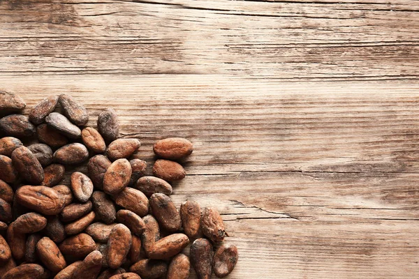 Aromatische stukjes cacaobonen — Stockfoto