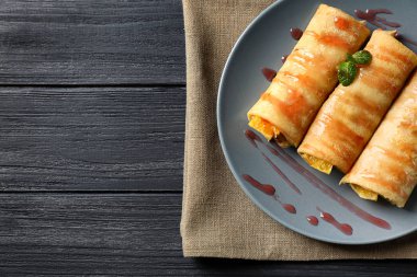 Lezzetli gözleme ile plaka