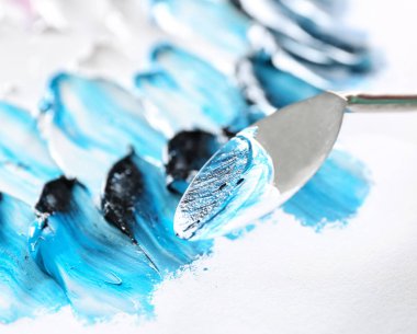 Palet Bıçağı ve yağlı boya, portre