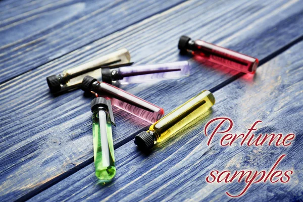 Assorted perfume samples — Stock Photo, Image