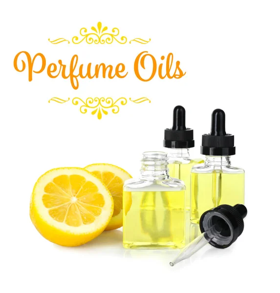 Composición de aceites de perfume —  Fotos de Stock