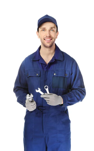 Handsome auto mechanic — Stock Photo, Image