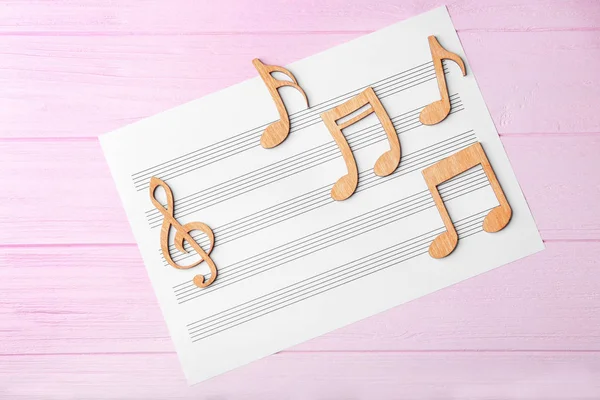 Colourful musical notes — Stock Photo, Image