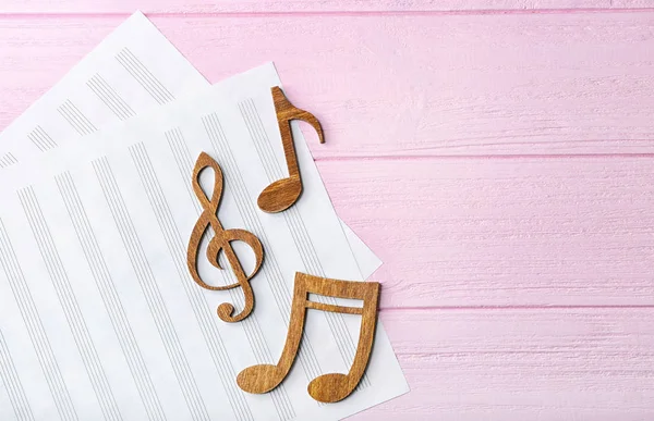 Notas musicales coloridas — Foto de Stock