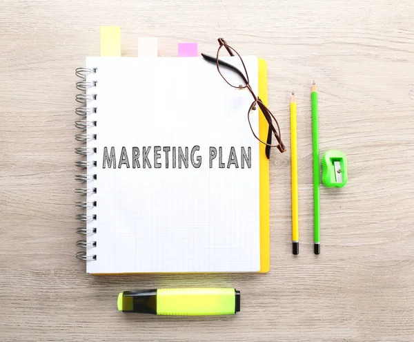Marketing plan concept — Stock Photo, Image