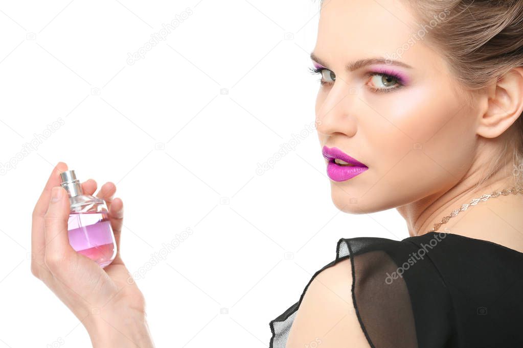 woman with perfume bottle 