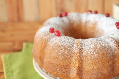 Lezzetli taze pişmiş pasta