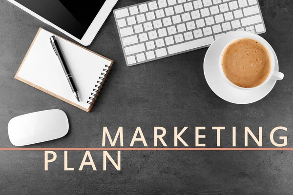 Concept du plan marketing — Photo