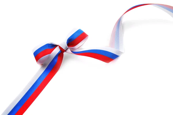 Ribbon bow in colors of flag — Stock Photo, Image