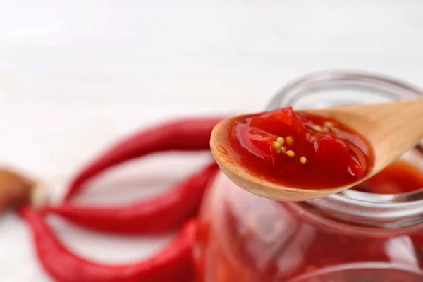 Lekkere chili saus — Stockfoto