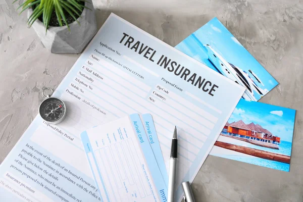 Arrival cards and pen — Stock Photo, Image