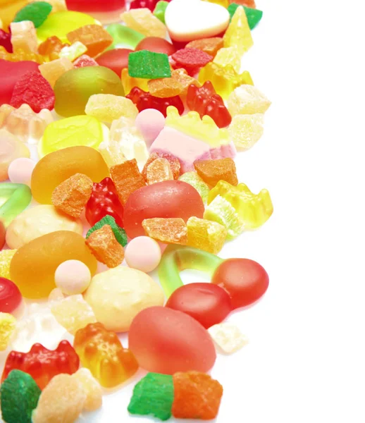 Cukierki galaretki smaczne i kolorowe — Zdjęcie stockowe
