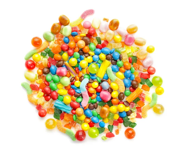 Barevné sladké bonbóny — Stock fotografie