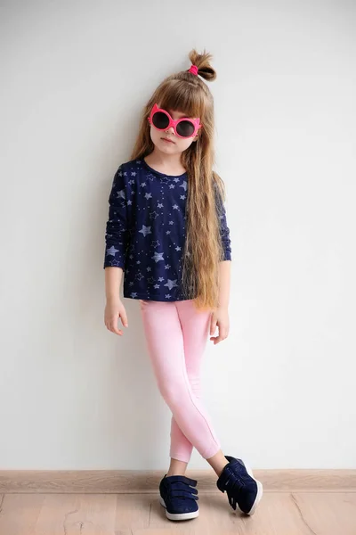 Little fashion girl — Stock Photo, Image