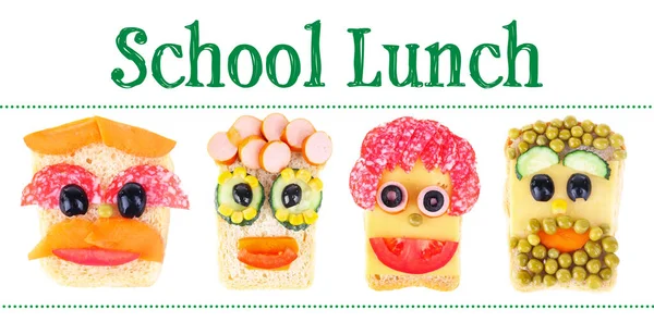 Koncepce školní oběd — Stock fotografie