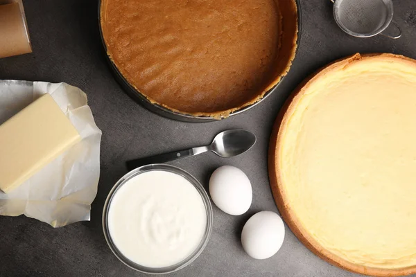 Savoureux gâteau au fromage cuit au four — Photo