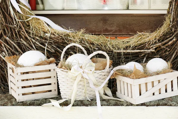 Ostern florales Dekor im Geschäft — Stockfoto