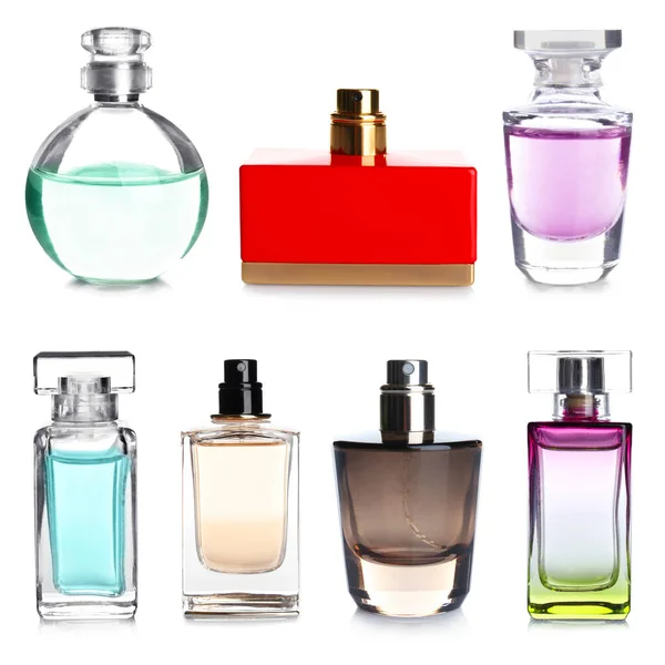 Sammlung von Parfümflaschen — Stockfoto