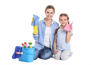 mutlu anne ve kızı  