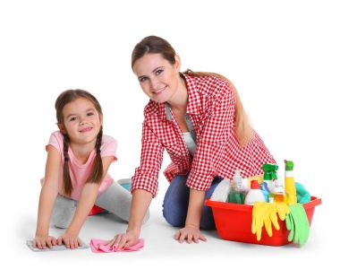 mutlu anne ve kızı  